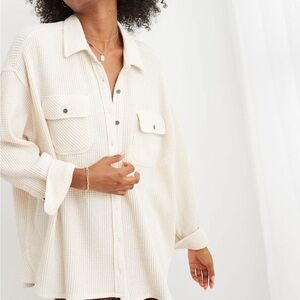 AE Lumberjane Waffle Shacket